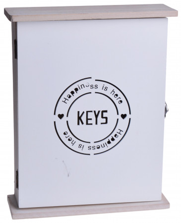 detail Bílá skříňka na klíče Keys GD DESIGN