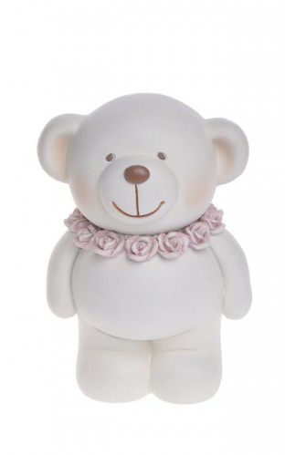 Figurka medvídek s růžičkami