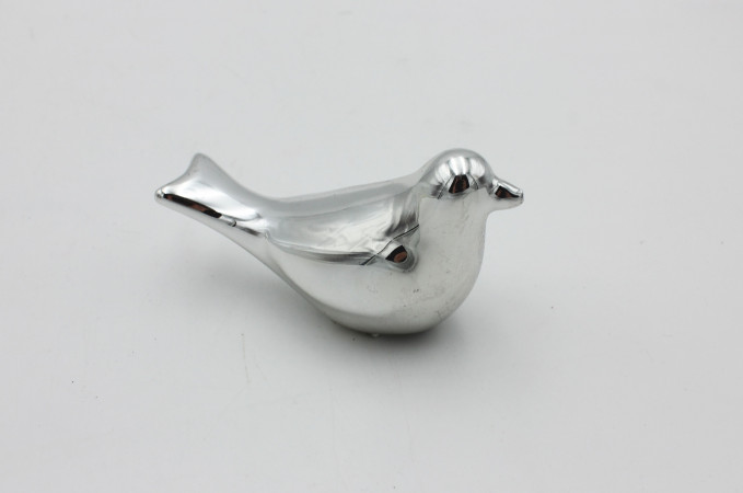 detail Stříbrný dekorační ptáček GD DESIGN