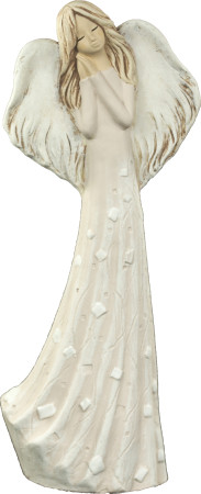 detail Anděl ze sádry v barvě cappucino Patrycja GD DESIGN