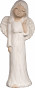 náhled Anděl ze sádry Milena s mašlí bílý GD DESIGN