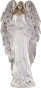 náhled Anděl ze sádry Gloria bílý se stříbrnými křídly GD DESIGN