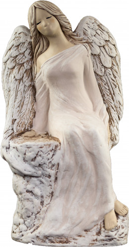 Sádrový anděl Wera cappucino