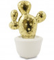 náhled Zlatý keramický kaktus v květináči GD DESIGN