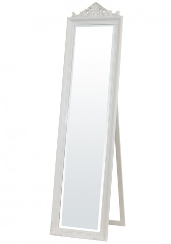 Bílé zrcadlo na stojanu