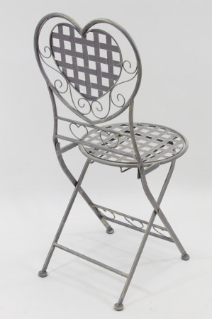 detail Kovová židle se srdíčkem GD DESIGN