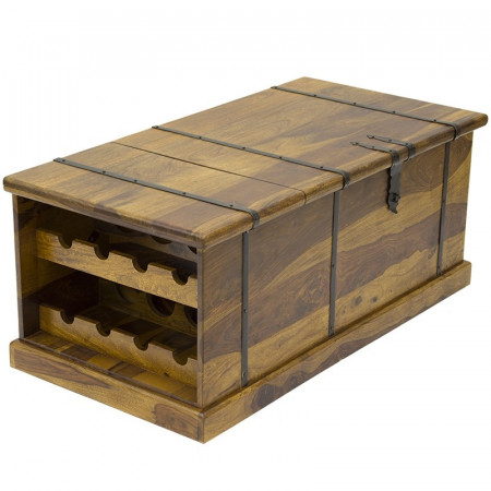 detail Dřevěná truhla s úložným prostorem GD DESIGN