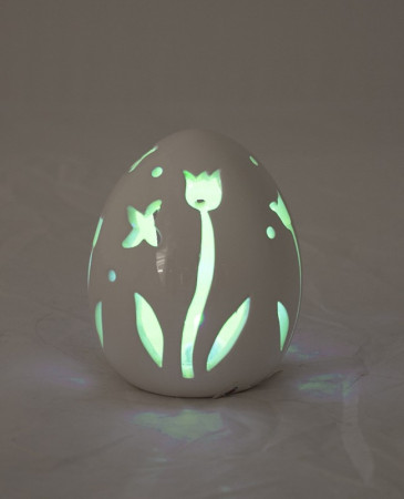 detail Jarní vajíčko s led osvětlením GD DESIGN