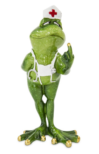 Dekorativní figurka žabí lékař