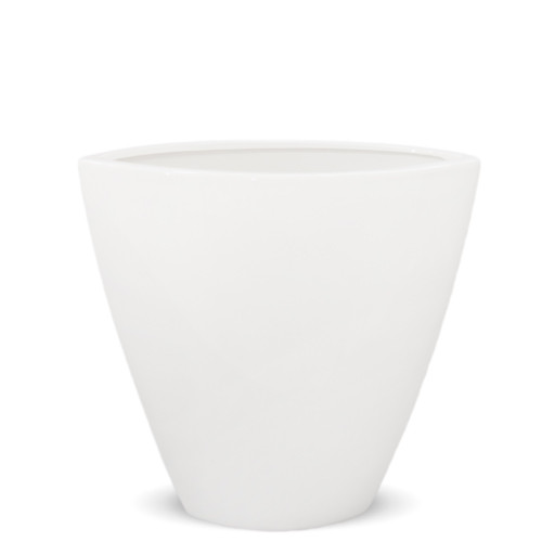 Bílá keramická váza