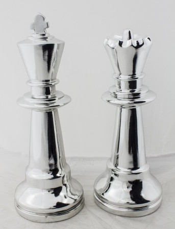 detail Sada stříbrných šachových figurek GD DESIGN