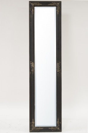 detail Černé zrcadlo se zlatou patinou GD DESIGN