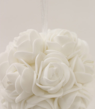 detail Bílé koule růže sada 3 ks GD DESIGN