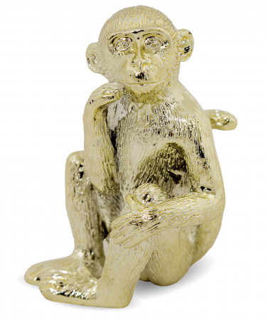 detail Zlatá opička s podepřenou bradou GD DESIGN