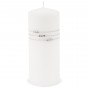 náhled Bílá svíčka se stříbrným detailem velká GD DESIGN