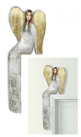 detail Dřevěný anděl na roh dveří GD DESIGN