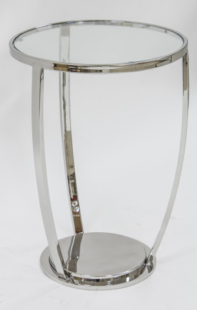 detail Kovový stolek se skleněnou deskou GD DESIGN