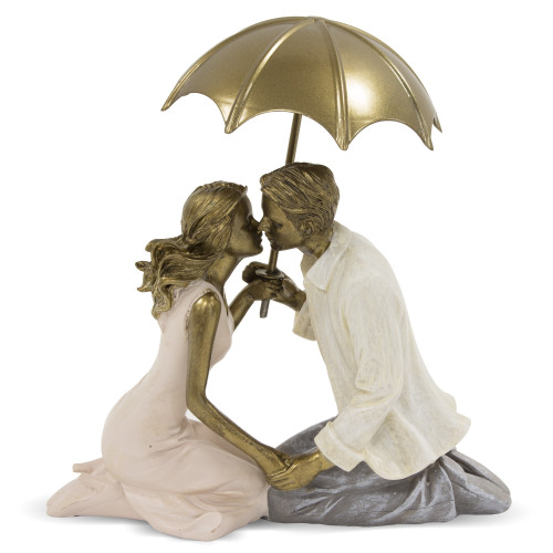 Figurka pár pod deštníkem