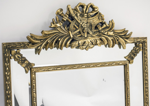 detail Velké zrcadlo s ornamentem GD DESIGN