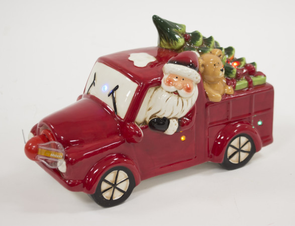 detail Santa Claus v autě GD DESIGN
