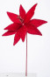 náhled Červená vánoční hvězda s pestíky GD DESIGN