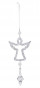 náhled Akrylový andílek na zavěšení stříbrný GD DESIGN