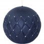 náhled Svíčka Florencie koule modrá 10,5 cm GD DESIGN