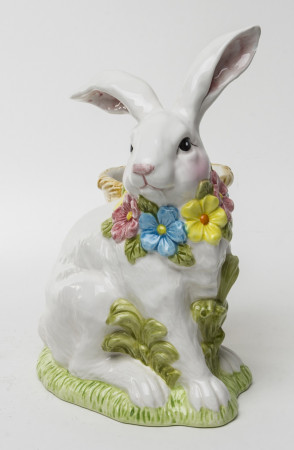 detail Figurka králík s košem GD DESIGN