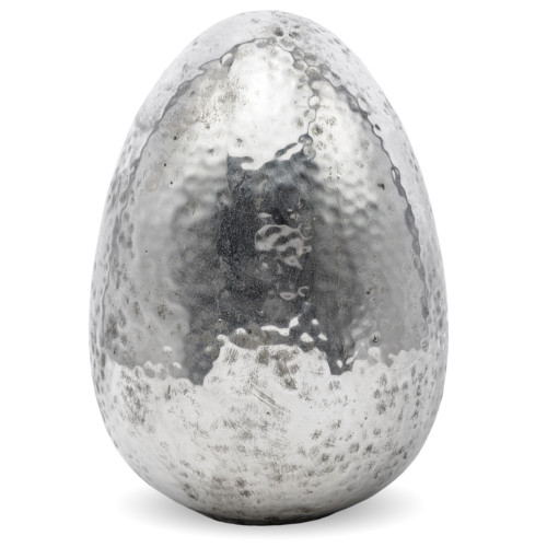 Dekorativní vejce stříbrné
