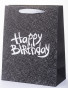 náhled Černá taška Happy Birthday stříbrná GD DESIGN