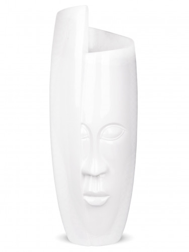 Bílá váza tvář 111 cm