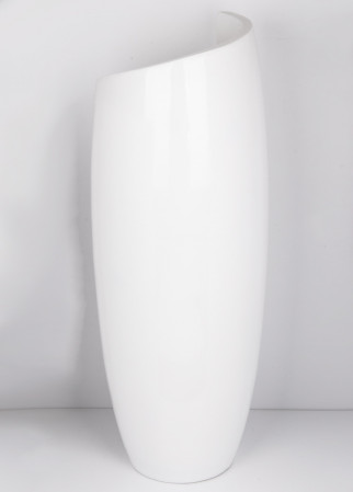 detail Bílá váza tvář 111 cm GD DESIGN