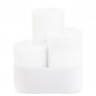náhled Vonná svíčka lino blanco klasická bílá válec 3 kusy GD DESIGN