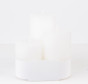náhled Vonná svíčka lino blanco klasická bílá válec 3 kusy GD DESIGN