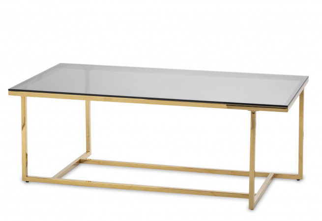 detail Moderní konferenční stolek zlatý GD DESIGN
