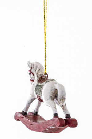 detail Vánoční ozdoba houpací kůň GD DESIGN