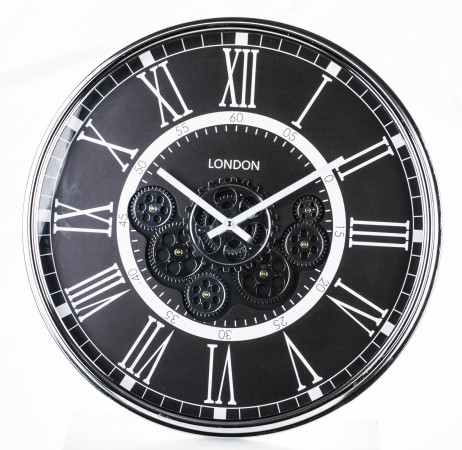 detail Kovové hodiny černobílé GD DESIGN