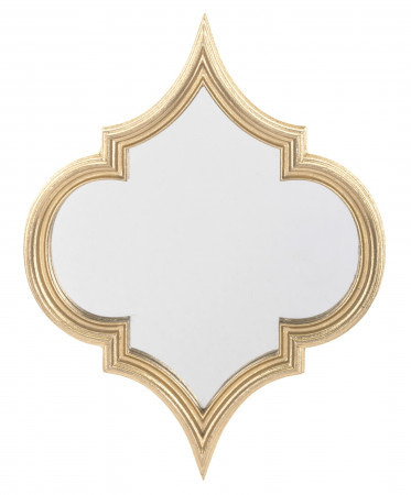 detail Atypické zrcadlo se zlatým rámem GD DESIGN