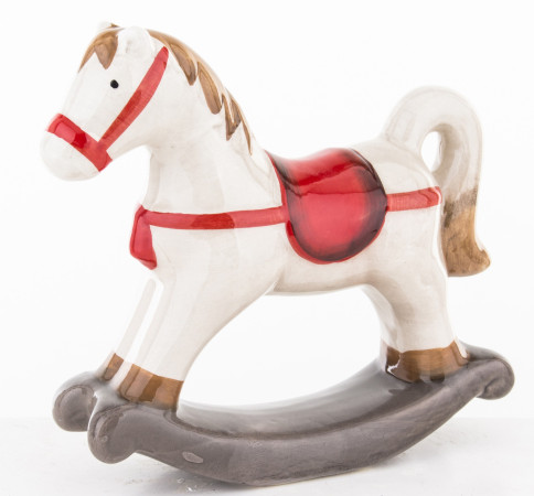 detail Keramická figurka houpací kůň GD DESIGN