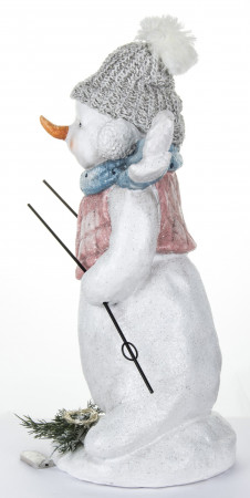 detail Figurka sněhulák velký s led světýlky GD DESIGN