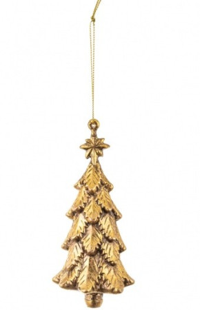 detail Vánoční ozdoba zlatý stromeček GD DESIGN