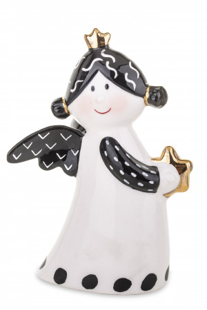 detail Keramická figurka anděl držící hvězdu GD DESIGN