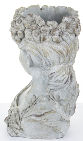 detail Květináč z kameniny busta GD DESIGN