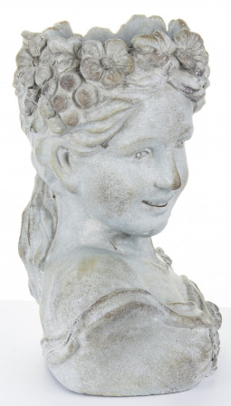 detail Květináč z kameniny busta GD DESIGN