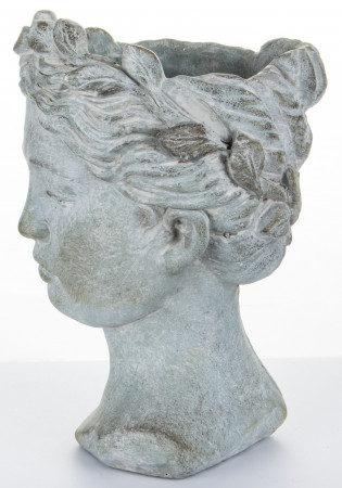detail Kameninová hlava s čelenkou GD DESIGN