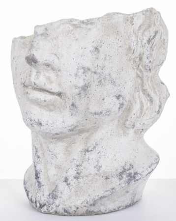 detail Kameninová hlava obal na květináč GD DESIGN