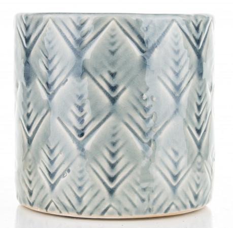 detail Modrošedý obal z keramiky GD DESIGN
