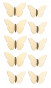 náhled Dekorace zlatý motýl sada 10 ks GD DESIGN