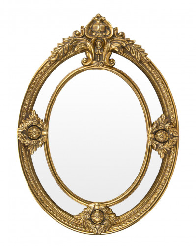 Oválné zrcadlo s ornamenty
