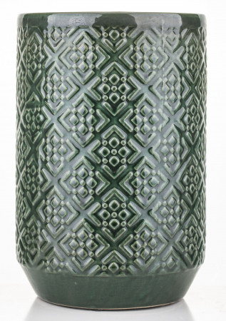 detail Zelená váza s ornamenty GD DESIGN